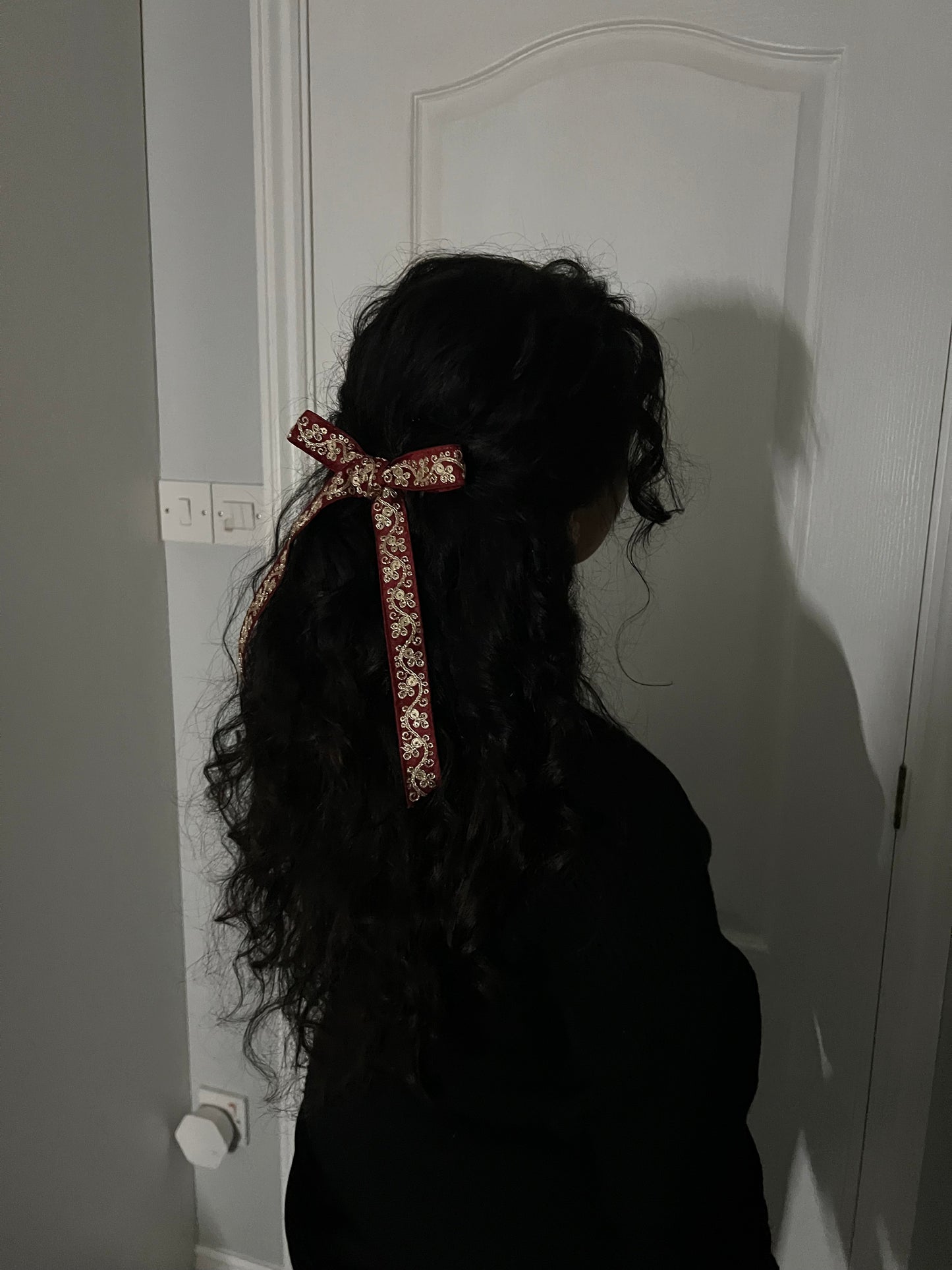 Deepti Red Hair Bow