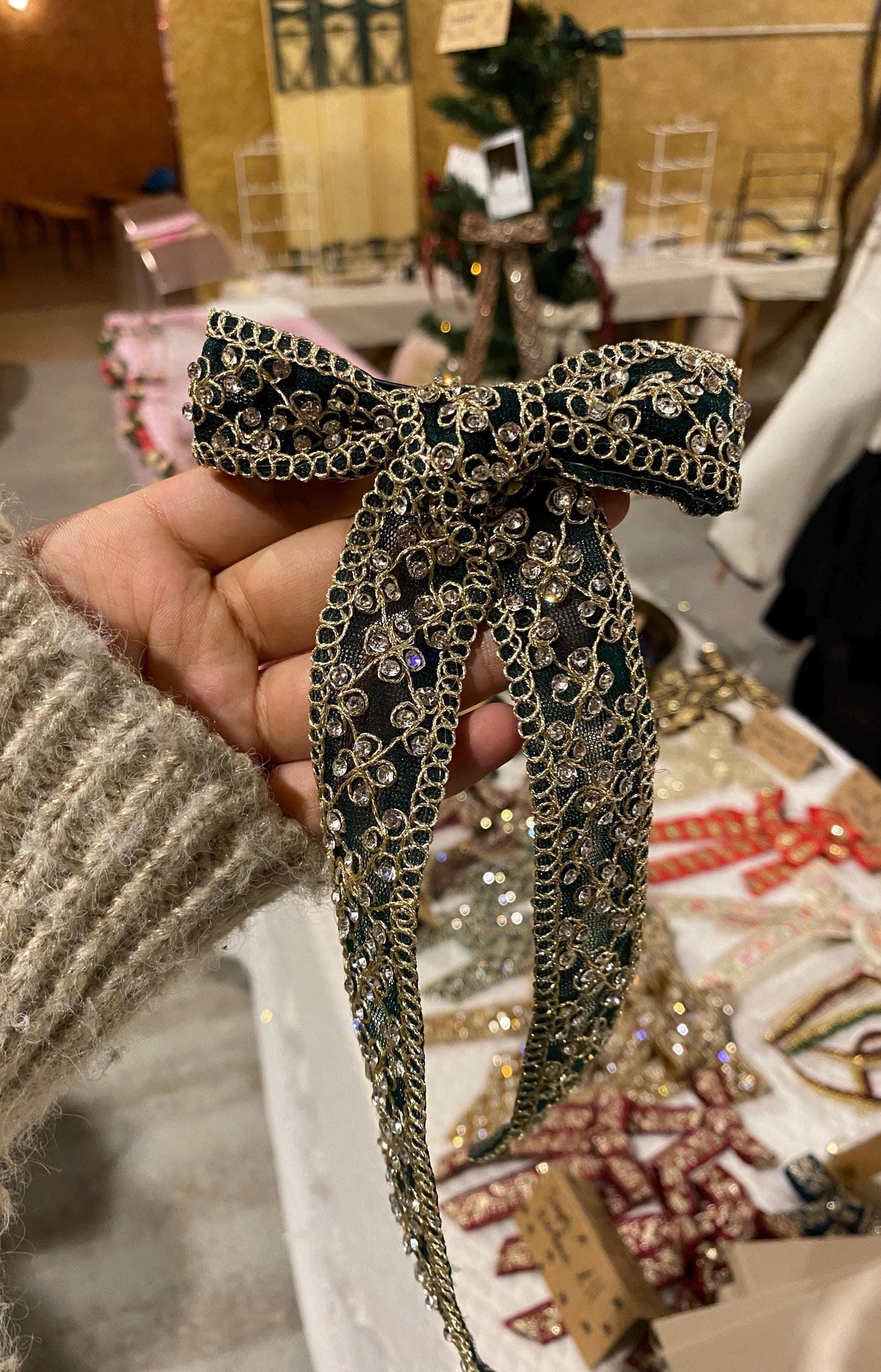 Rani Green Hair Bow