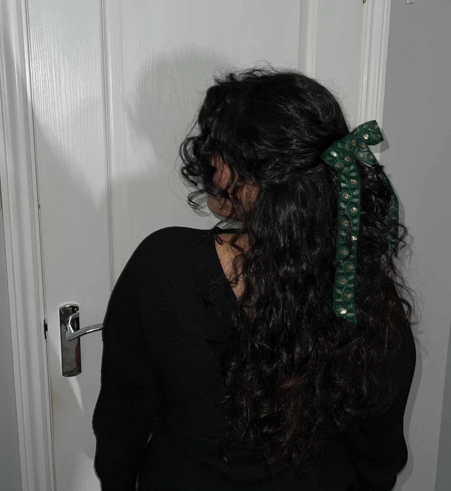 Aishwarya Green Hair Bow