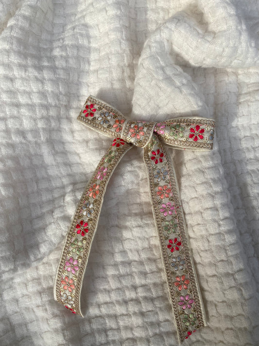Chandni Floral Hair Bow
