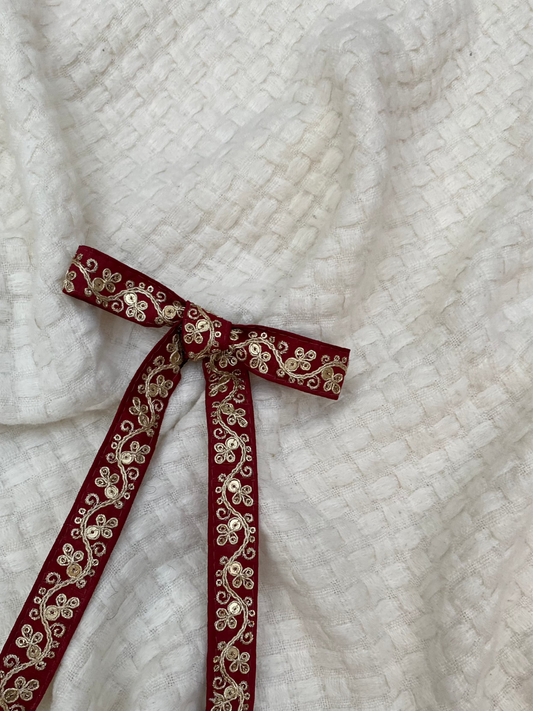Deepti Red Hair Bow